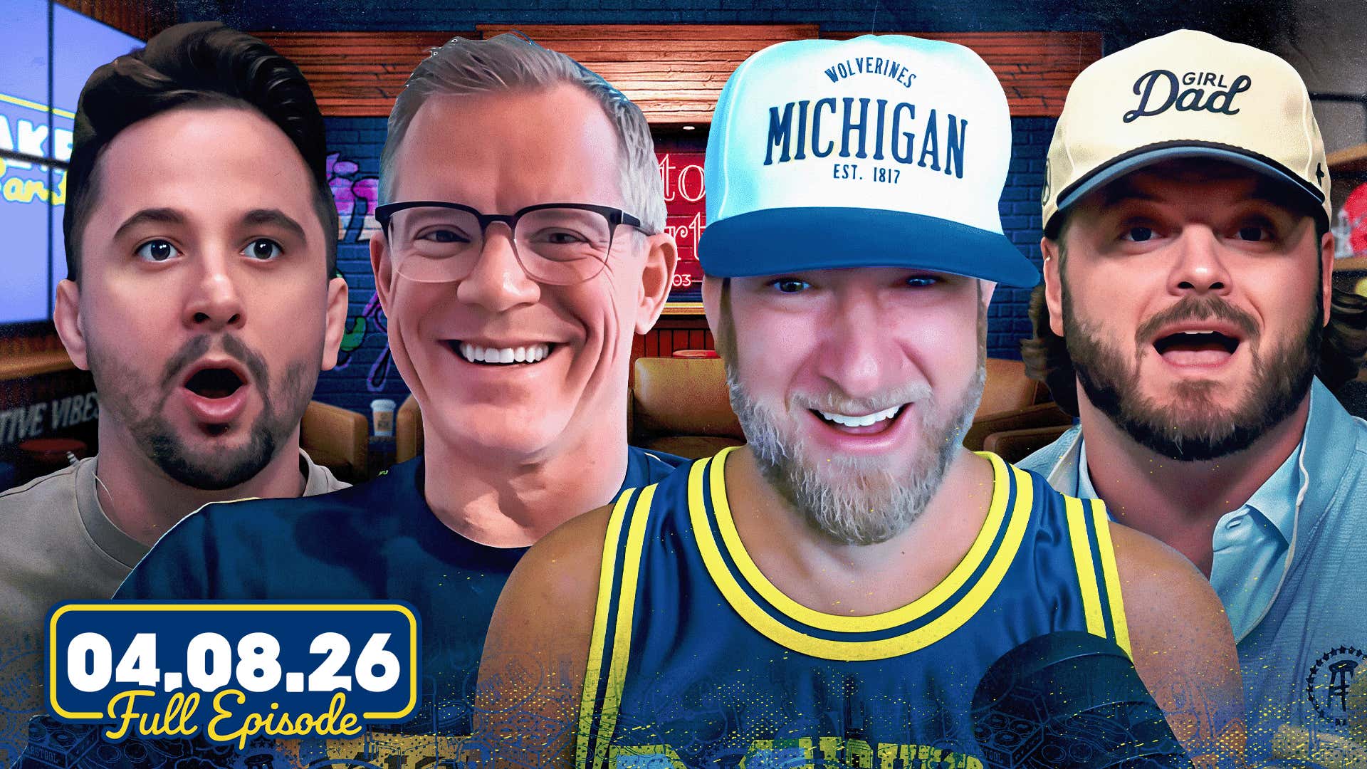 Michigan HC Dusty May Recaps Championship Win & Masters Preview | Wake Up Barstool Full Episode