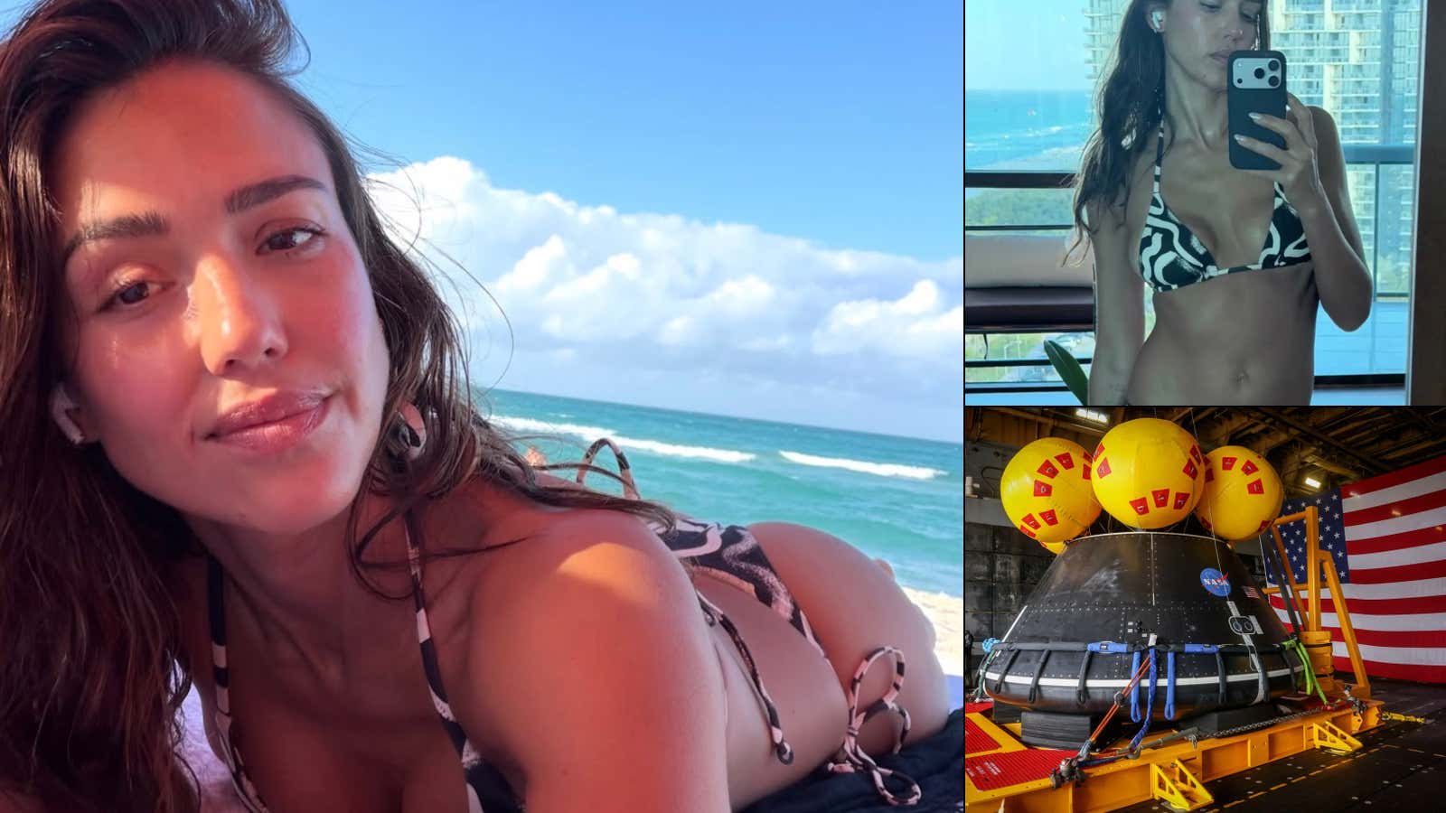 Jessica Alba Got A Shout Out From Outer Space Ahead Of Artemis II's Re-Entry To Earth, Once Again Proving Her Ageless Beauty Is OUTTA THIS WORLD