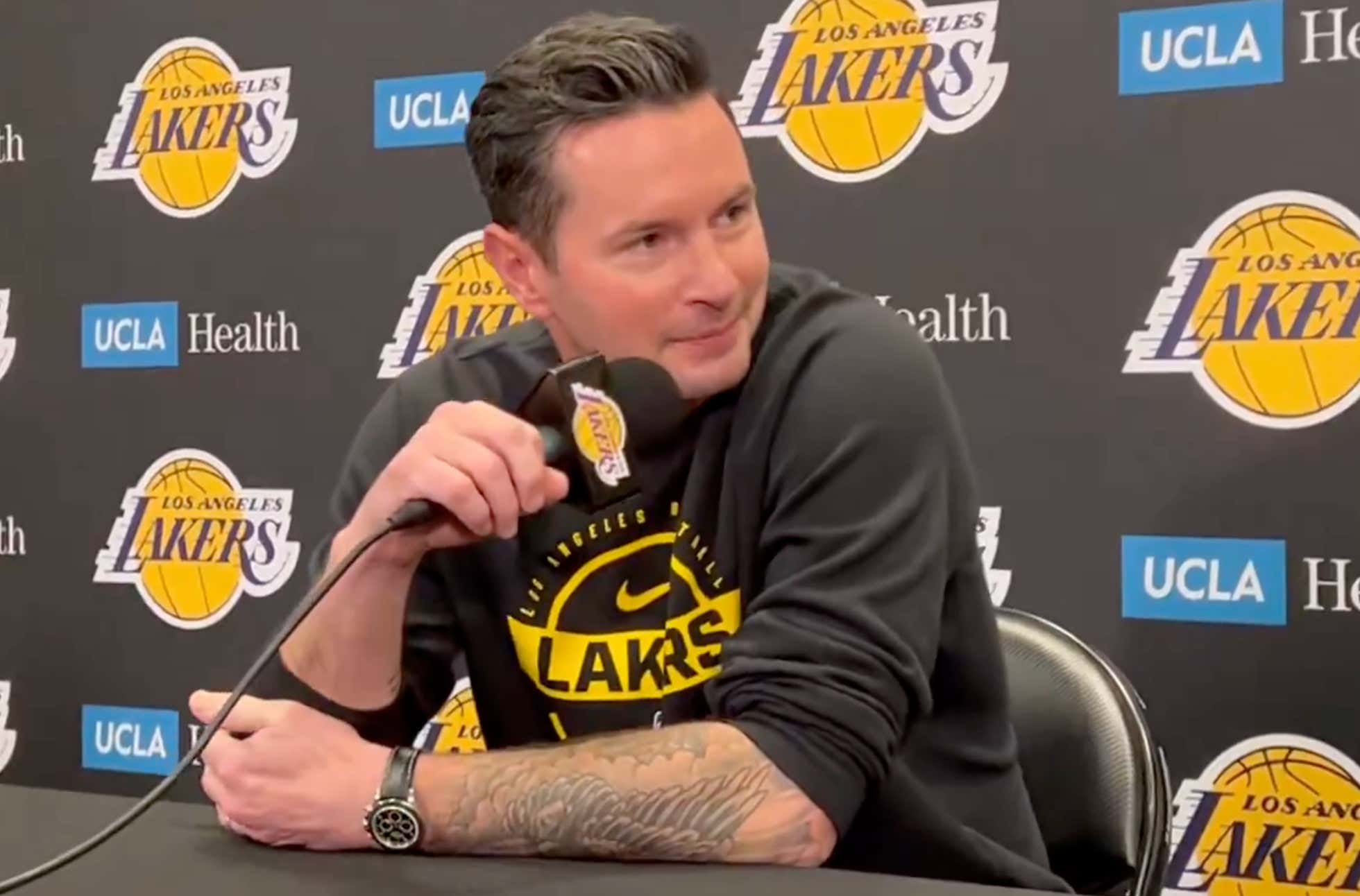 One Of Us! One Of Us! JJ Redick Was Late To His Pregame Press Conference Because He Had To Watch The End Of The Masters