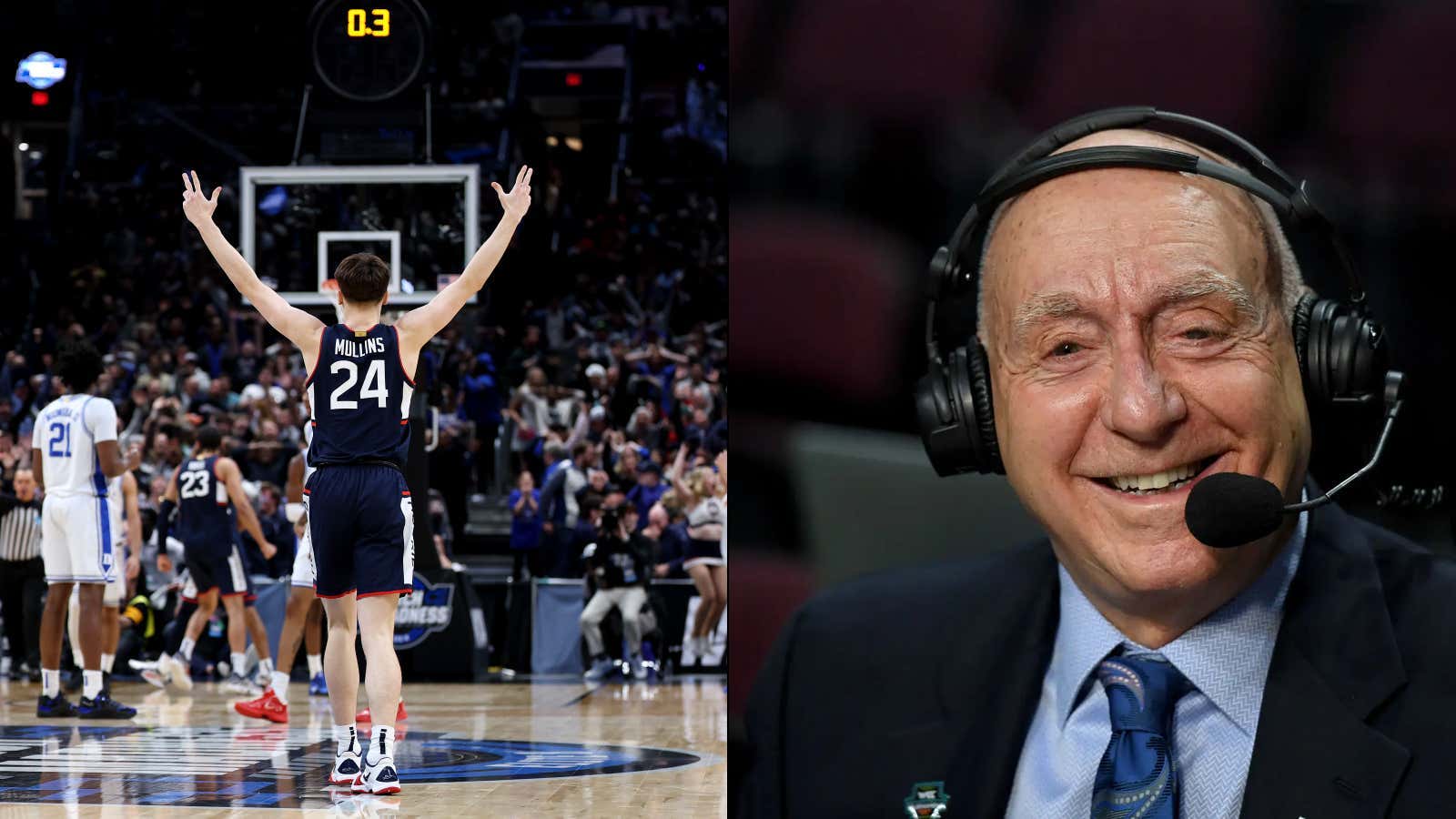 We Can't Be Letting Troll Accounts Get Away With Tricking Dick Vitale Into Thinking Braylon Mullins Is Holding An NIL Auction To Determine Where He Plays This Season