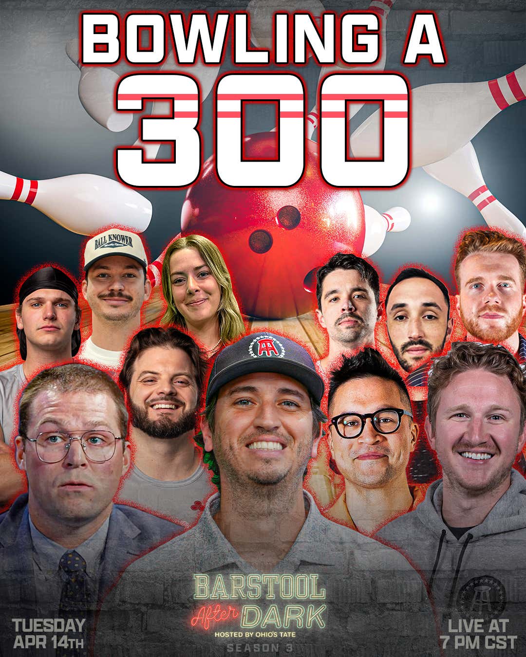Tonight On Barstool After Dark: The Crew Is Locked Inside A Bowling Alley Until They Roll A 300