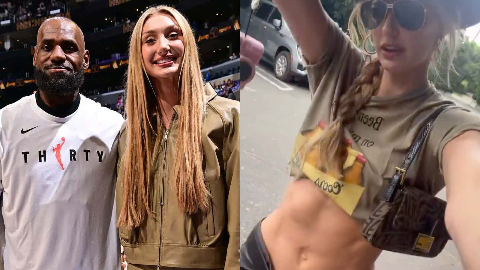 What A Weekend For Cameron Brink: Taking Pics Courtside With LeBron James To Showing Off Her Ab Routine At Coachella