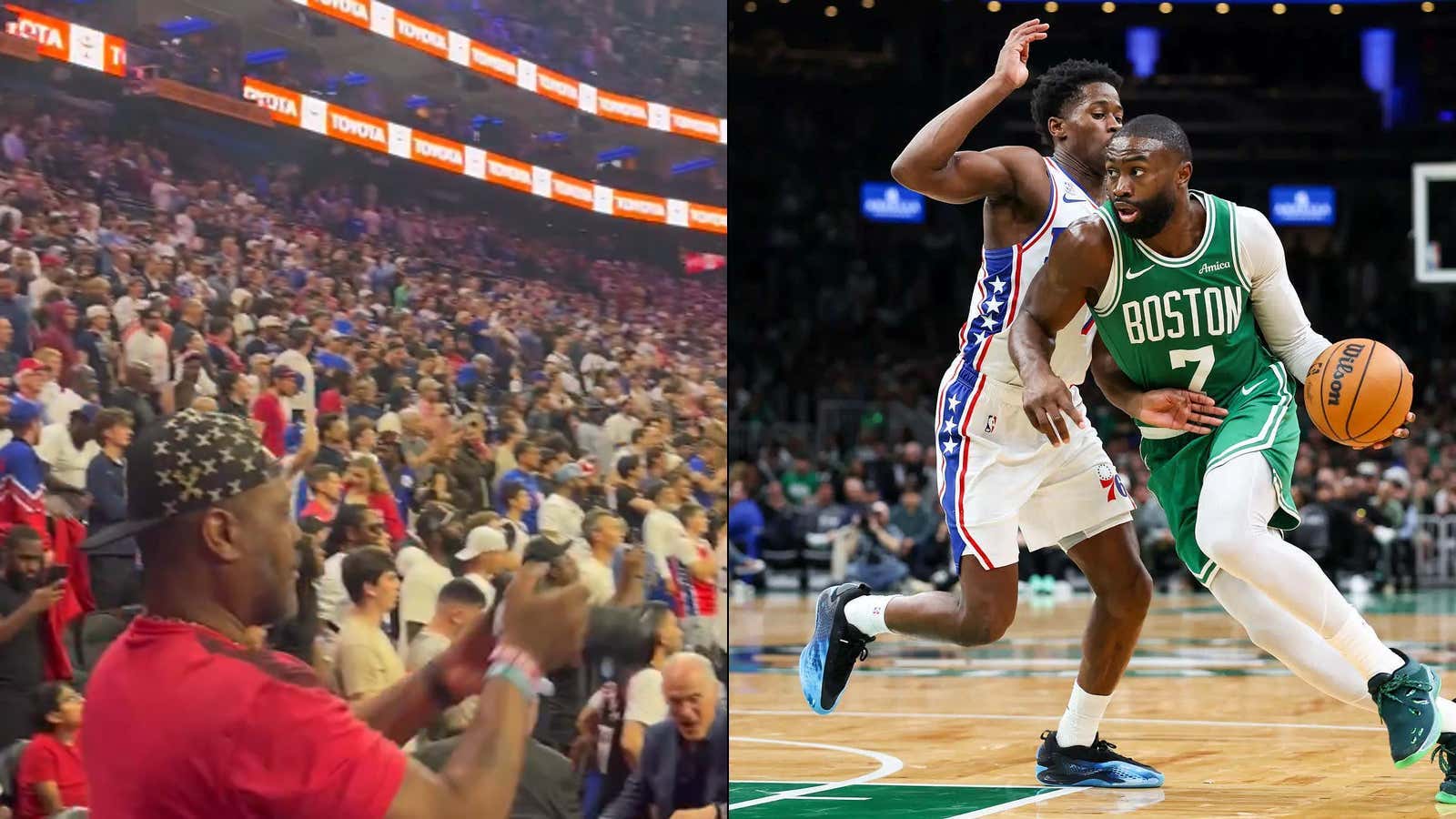 Sixers Fans Have Decided To Poke The Bear By Busting Out A "We Want Boston" Chant Ahead Of Their First Round Series