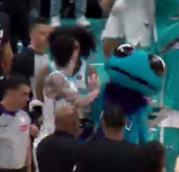 The Real Story Of The Hornets Win Last Night Was LaMelo Ball Almost Taking Out Hugo The Hornet