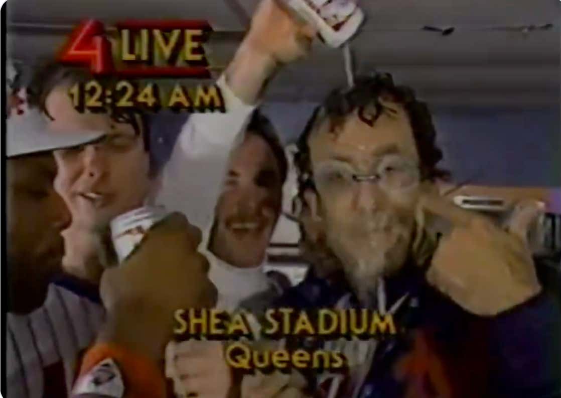 The Mets Suck So Bad That The Highlight Of The Week Is This Resurfaced Clip Of Mets Players Absolutely Smashed On Live TV While Celebrating Winning Game 7 Of The 1986 World Series