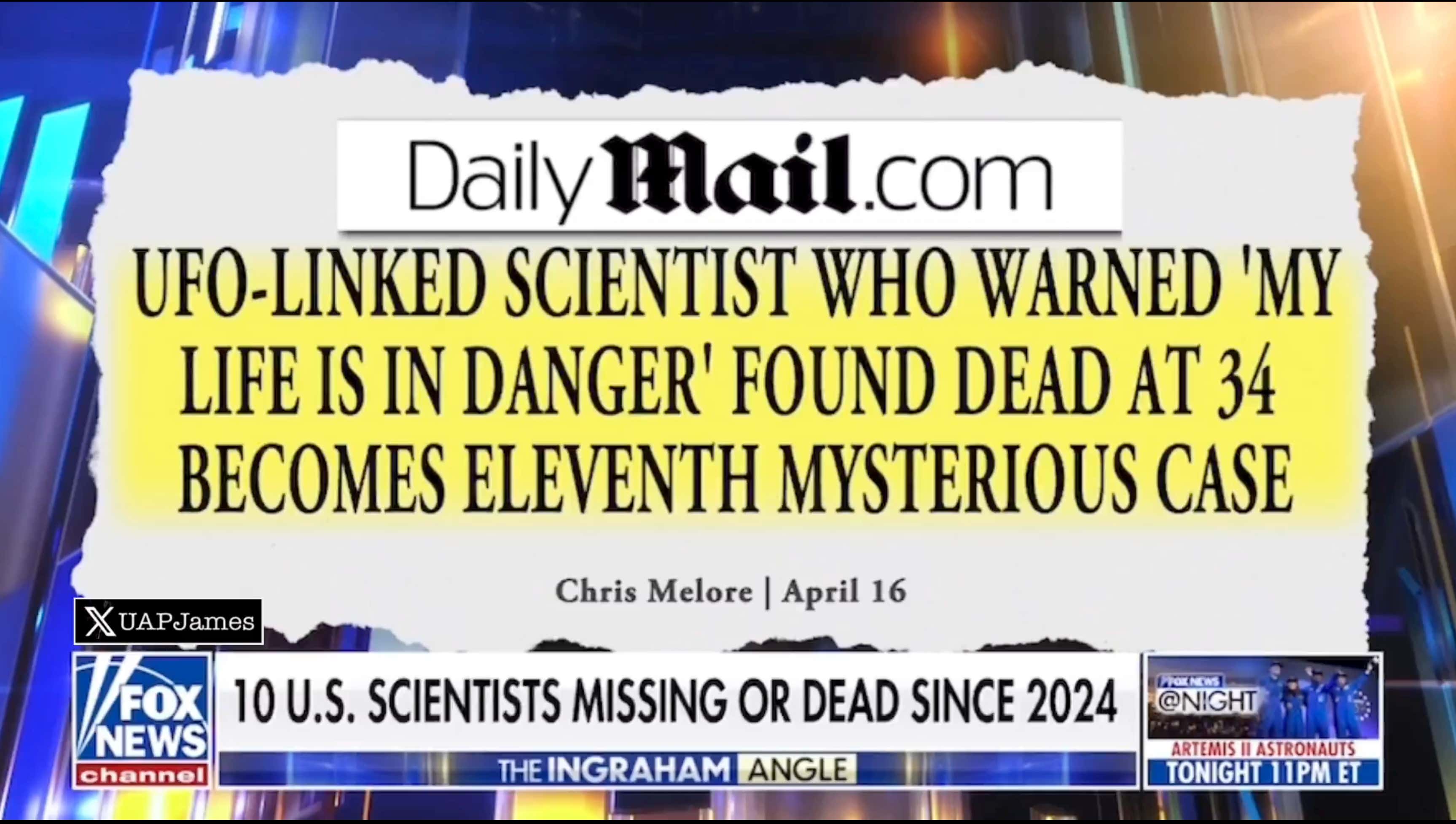 Back In December I Wrote That Something Was Very Wrong When A Fusion Scientist Got Assassinated In His Suburban Boston Home And They Called Me A Paranoid Conspiracy Theorist. The Count Is Up To Eleven Dead Or Missing Total Now And Trump Just Called It "Pretty Serious Stuff", And The Death of Dr. Amy Eskridge Might Be The Key and Biggest Smoking Gun To All Of This