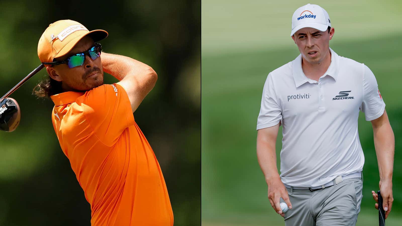 Golf Is A Sick And Twisted Game ... Rickie Fowler And Matt Fitzpatrick Both Got Birdies On The 14th Hole At The RBC But You Have To See Both To Believe It