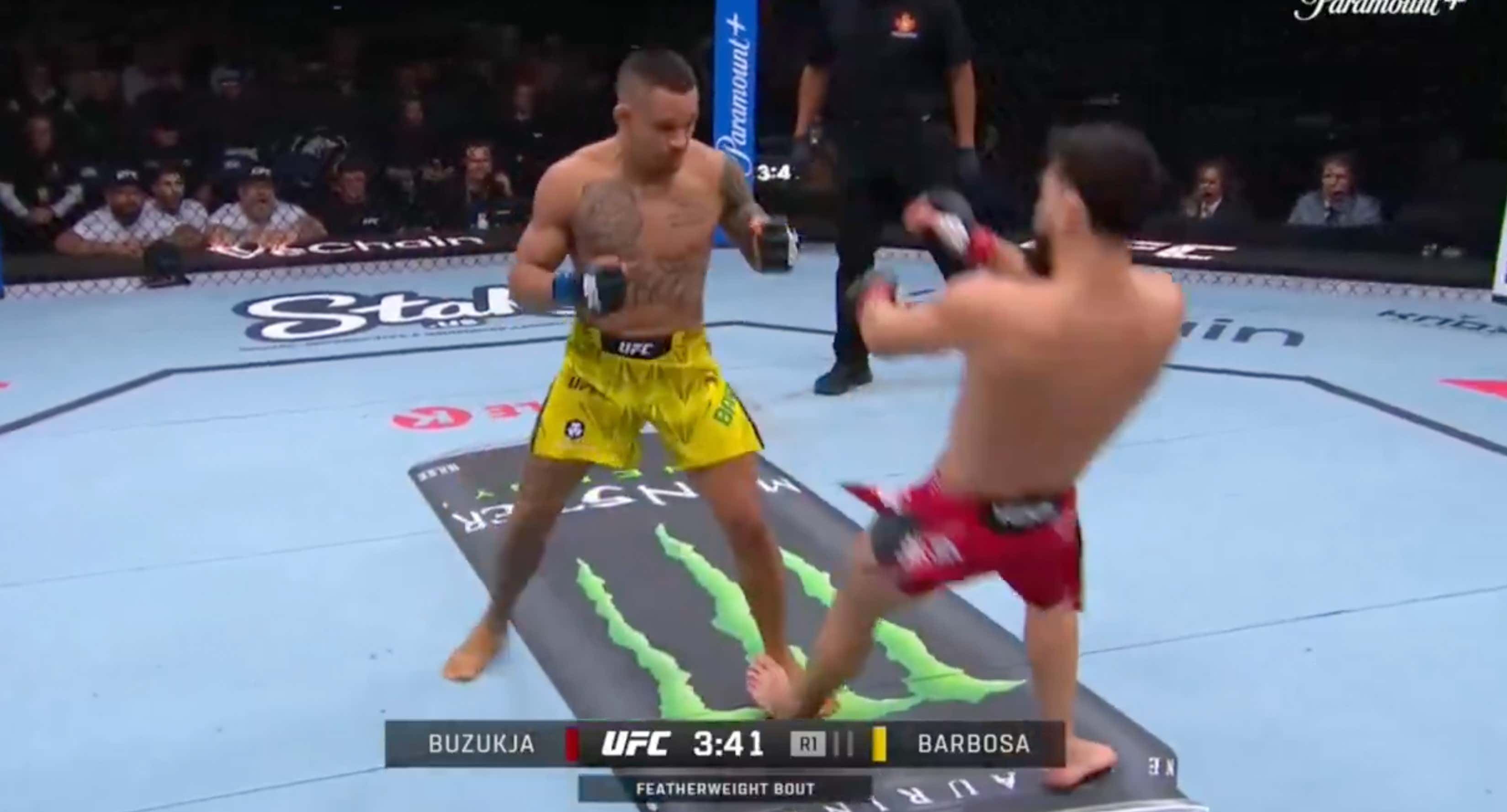 Watch This Absolutely Stunning Walk Off Knockout That Just Happened At UFC Winnipeg