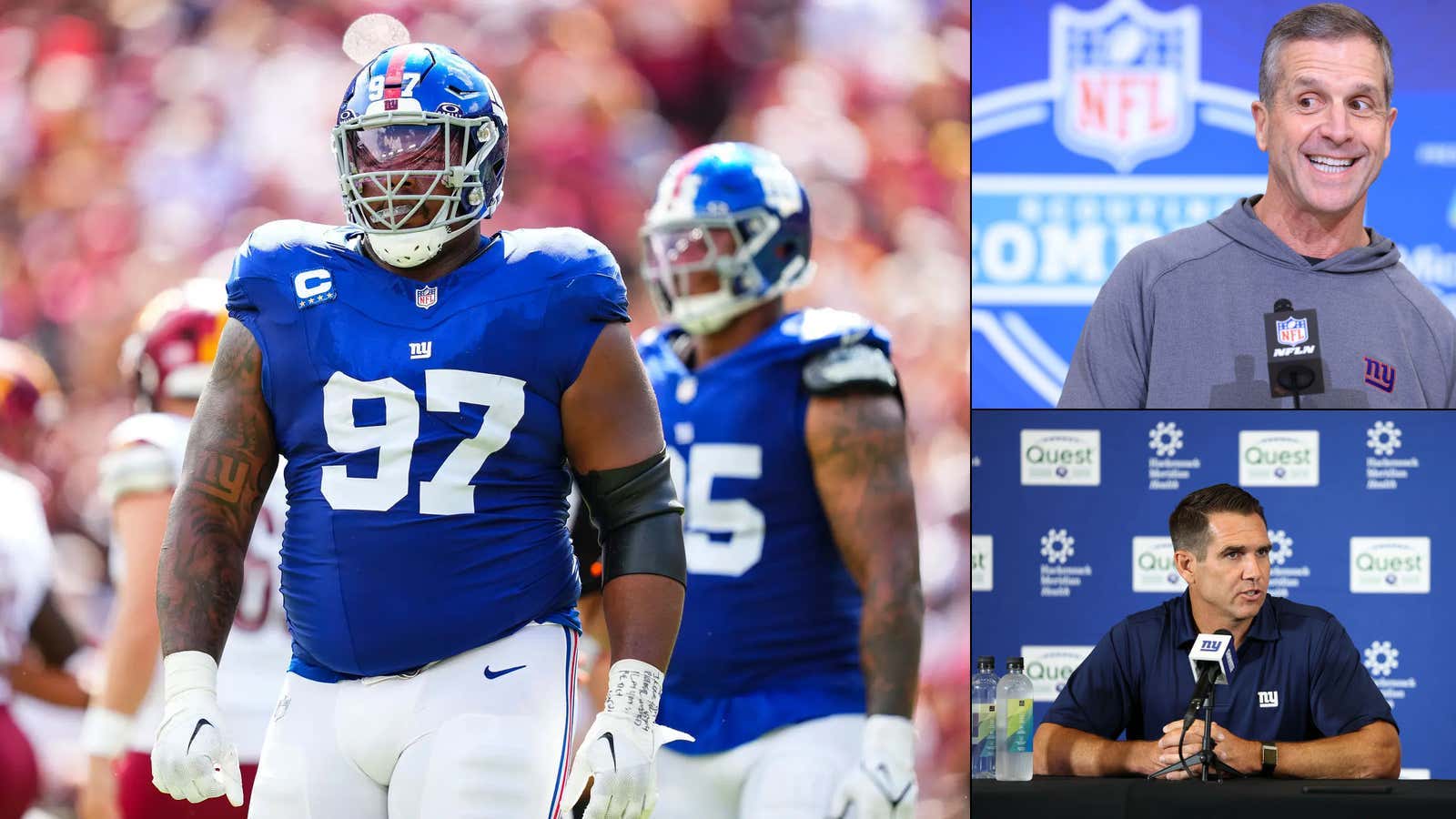 It Took One Day To Get Reports That Dexter Lawrence's Agent Forbade Him From Talking To John Harbaugh And Refused To Deal With Joe Schoen