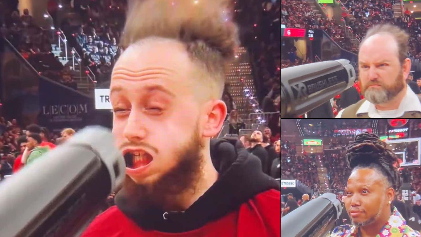 The Cavs Have Revolutionized NBA In-Game Entertainment By Blasting Fans In The Face With A Leaf Blower