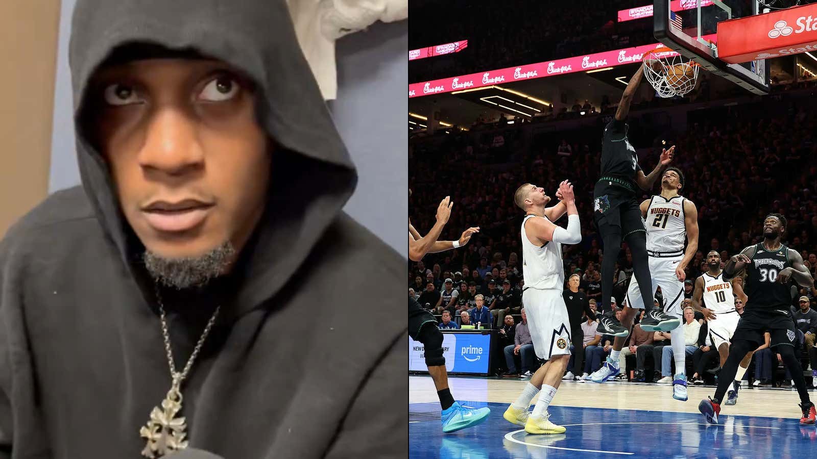 Credit Jaden McDaniels For Talking All That Shit About The Nuggets Roster And Then Immediately Backing It Up In Game 3