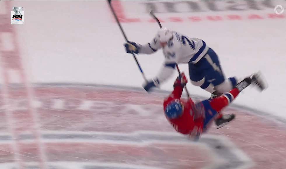Nothing Gets The Fellas More Fired Up Than A Gigantic Open Ice Hit In The Stanley Cup Playoffs