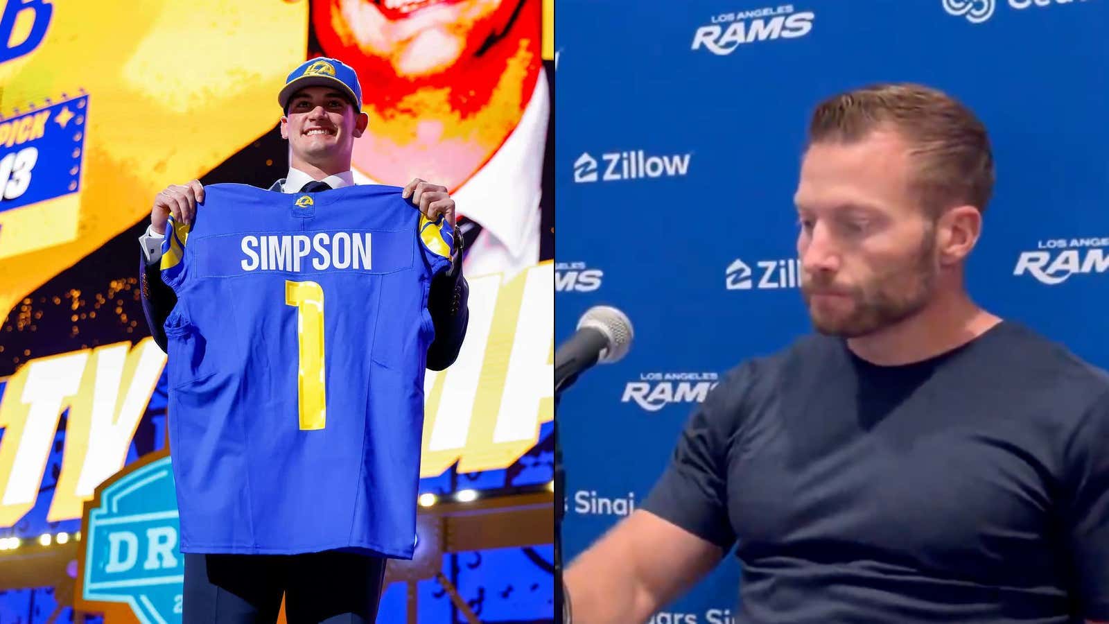 Ty Simpson Admitting He Had 'Secret Meetings' With The Rams Going Into The Draft Means Sean McVay Has To Be The Best Actor Of Our Generation