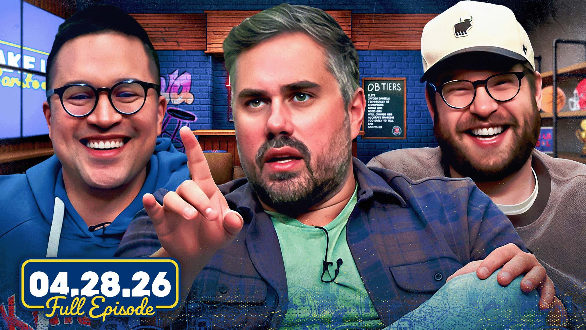 NBA Playoffs w/ Eric Collins, Bears Draft Reaction & Red Sox Chaos | Wake Up Barstool Full Episode