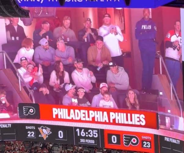 The Philadelphia Phillies (10-19) Attended the Philadelphia Flyers Playoff Game and Fans Boo'd The Shit Out of Them