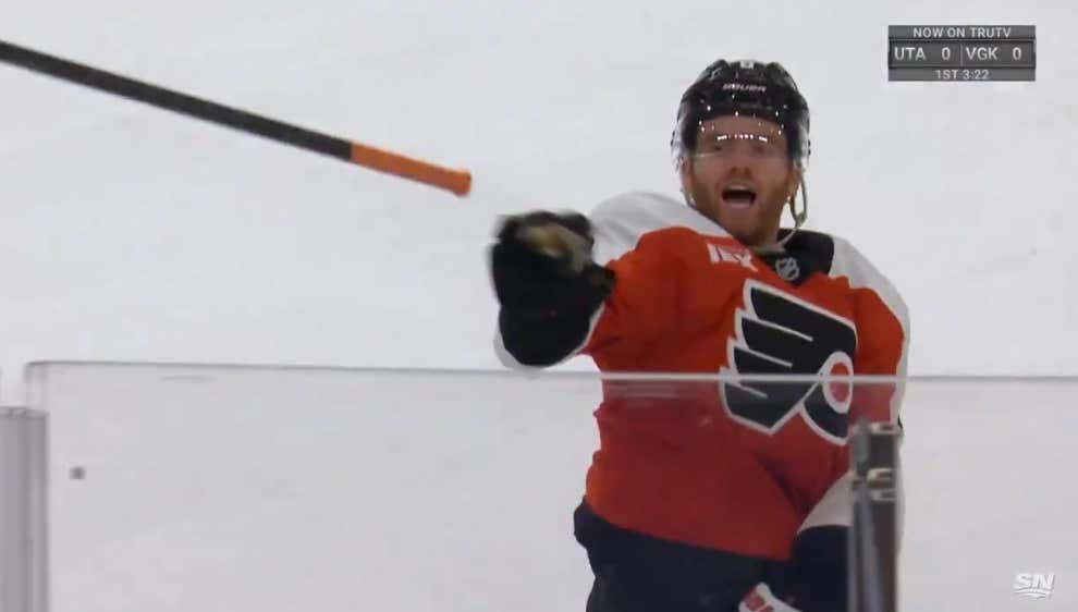 Getting Drilled With Cam York's Stick After He Rocketed It Into The Crowd Is One Of The Highest Honors Any Flyers Fan Could Ask For