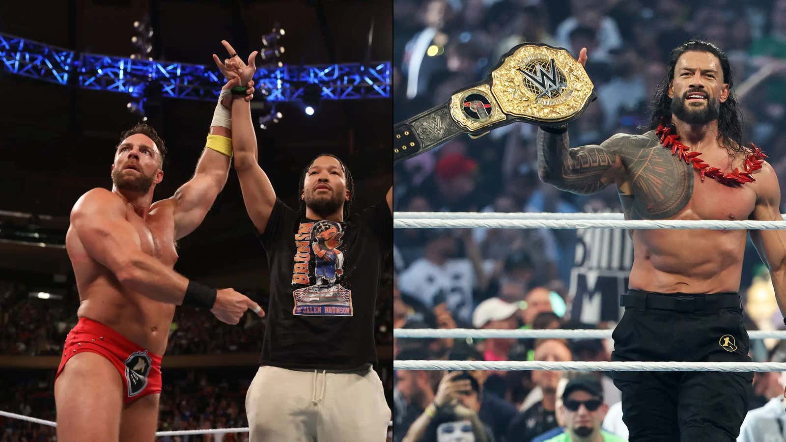 Jalen Brunson Was So Bored With The Hawks, The Only Thing That Could Excite Him Last Night Was Talking About Roman Reigns And WrestleMania