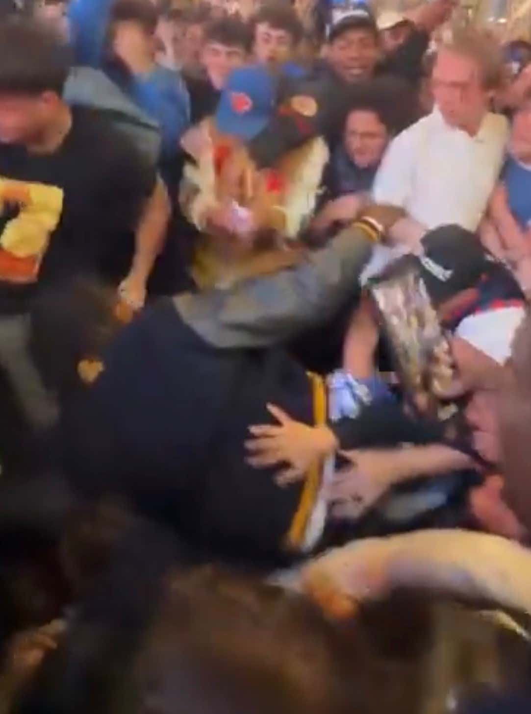 The Scene Outside The Garden Has Officially Got Out Of Control After JR Smith Was Nearly Trampled