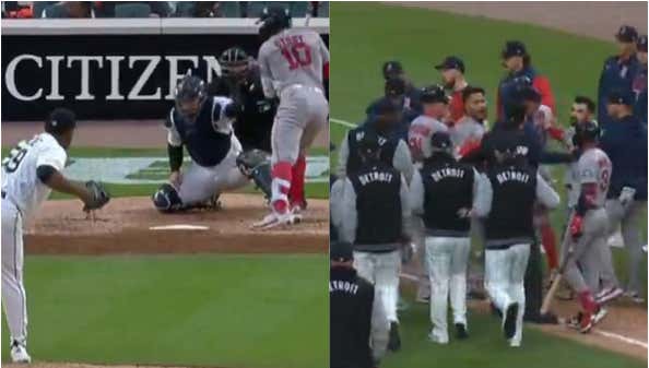 Framber Valdez Lost It and Drilled Trevor Story After Getting Shelled As The Benches Cleared Between The Red Sox And Tigers