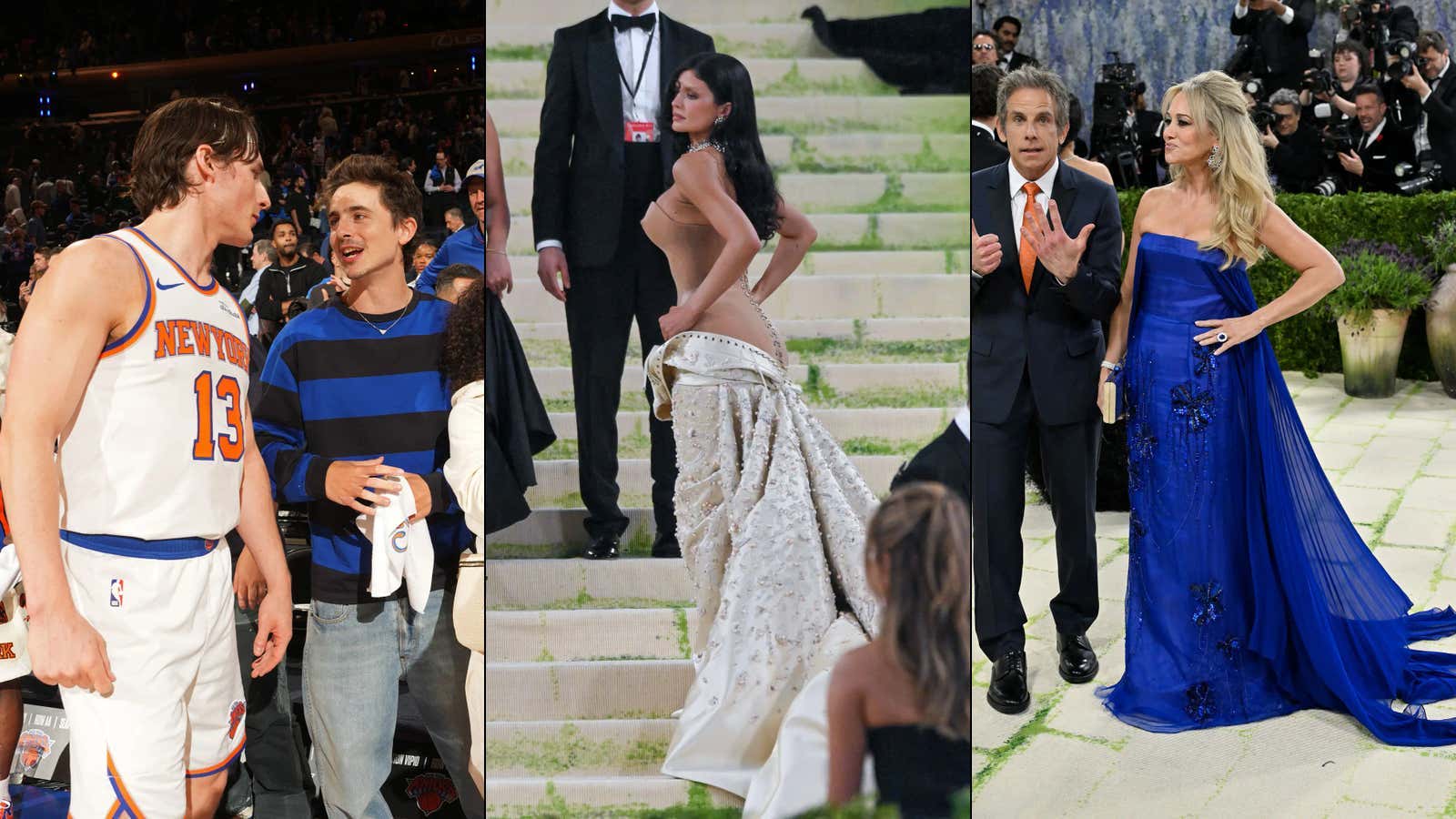 Nothing But Respect To Timothee Chalamet For Skipping The Met Gala With Kylie Jenner So He Can Be At MSG For That Knicks Ass Kicking