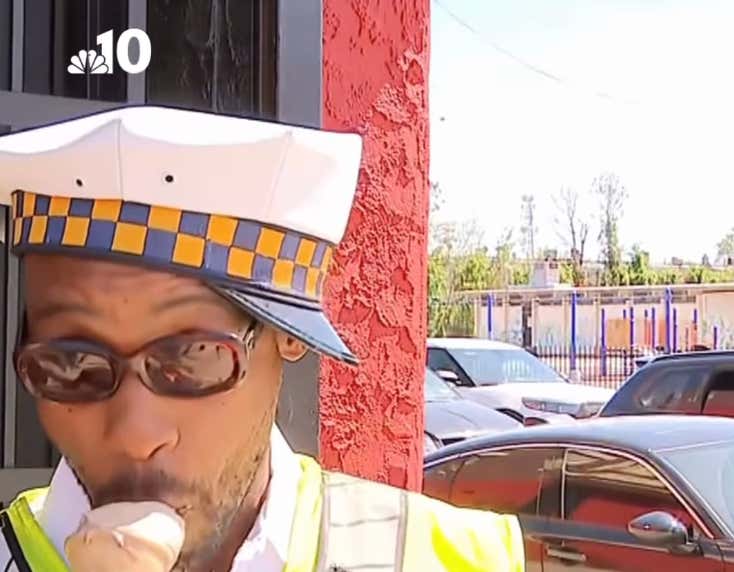 Philadelphia Crossing Guard Saves A Child After A Violent Crash, Also Made Sure To Get Himself Some Ice Cream On One of the Hottest Days of the Year