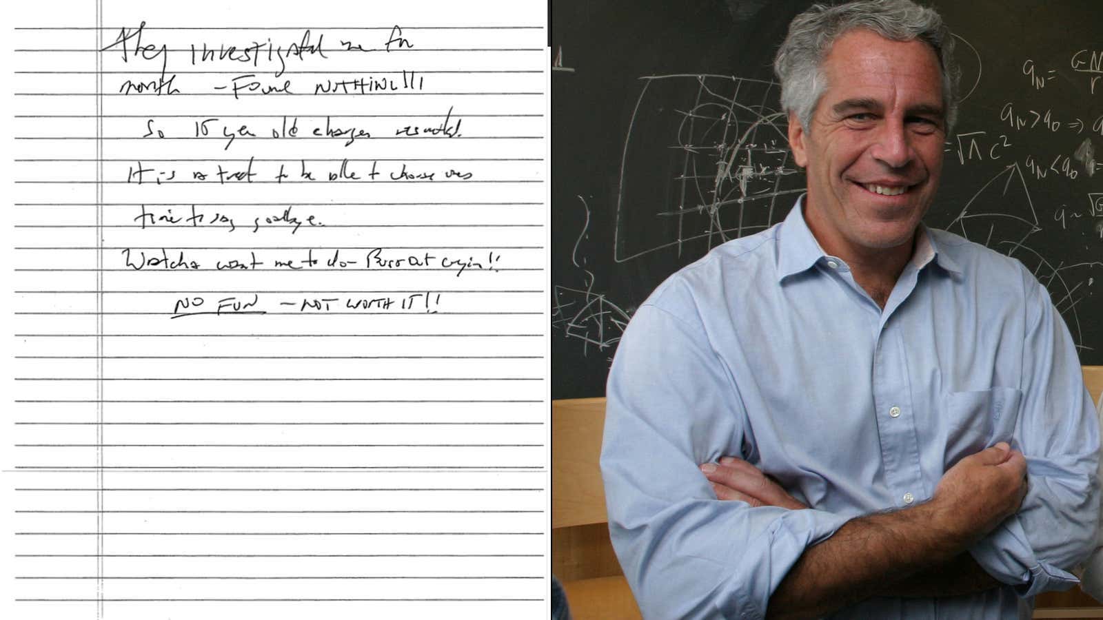 If You Believe the Jeffrey Epstein "Suicide Note" They Released Yesterday Is Real, I've Got a Bridge in Brooklyn to Sell You