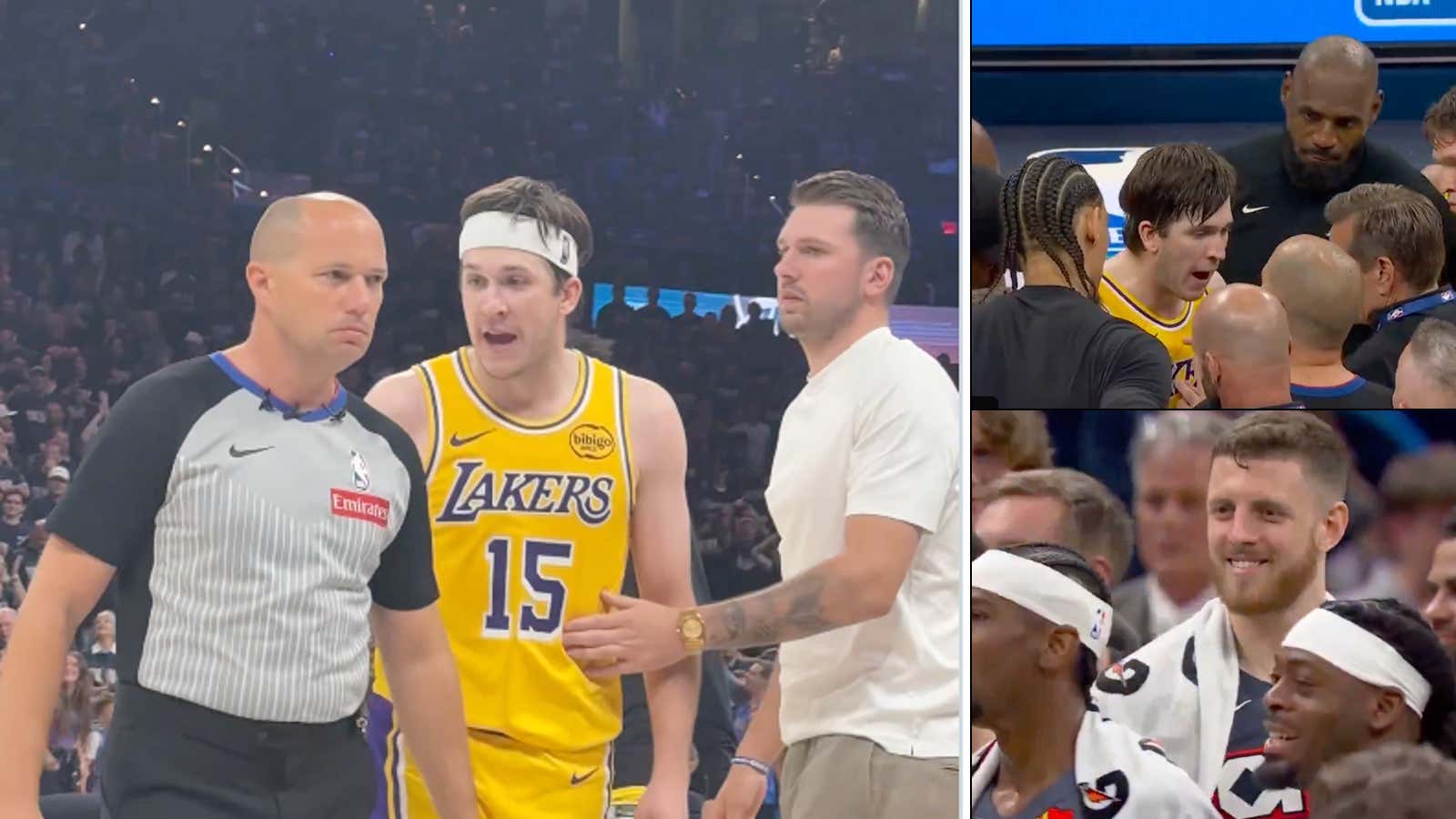 It Doesn't Get Sadder For The Lakers Than The Thunder Laughing At Their Meeting With The Refs After Austin Reaves Apparently Called One A Pussy