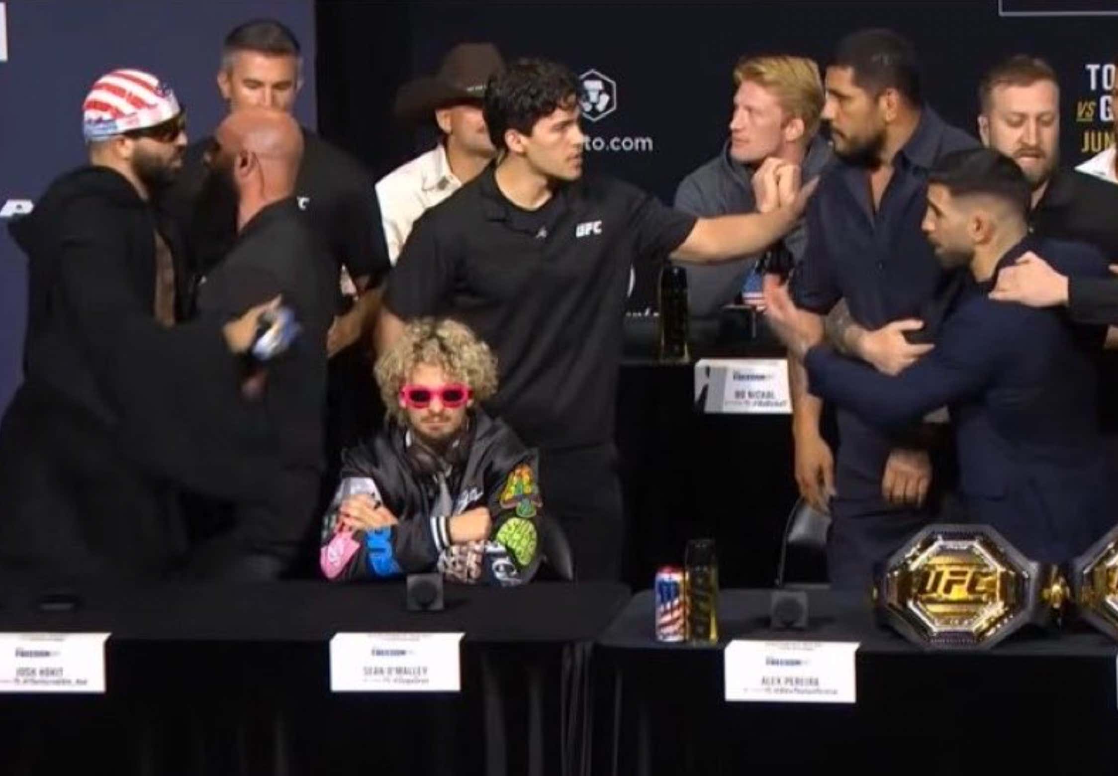 The UFC 328 Press Conference Turned To Chaos And Ended Immediately After I Asked A Question