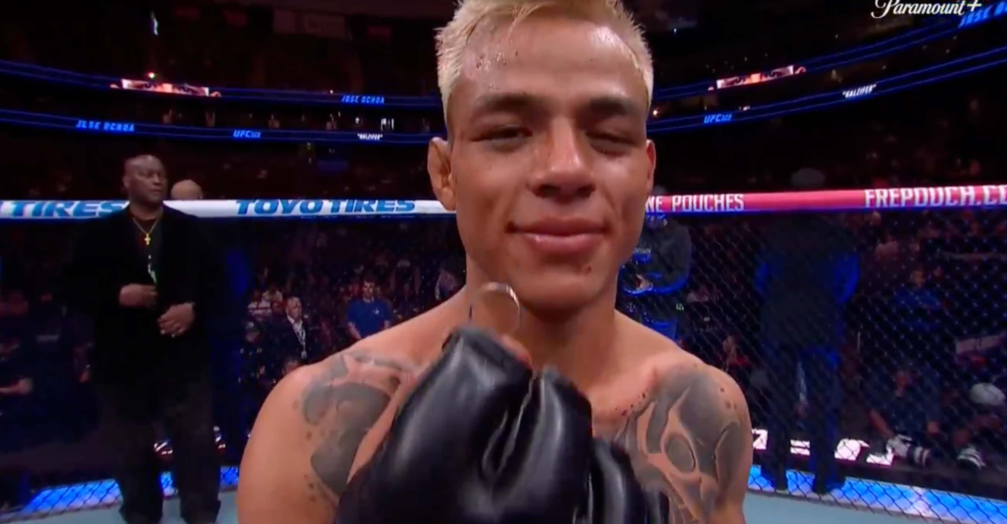 We Just Had A Post-Fight Marriage Proposal At UFC 328 (The Potential Soon-To-Be Fiancée Was Not In Attendance)