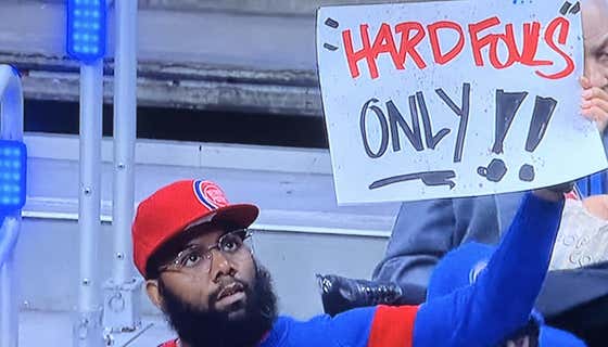Pistons Fans Are The Type Of People To Hold Up Signs That Say 