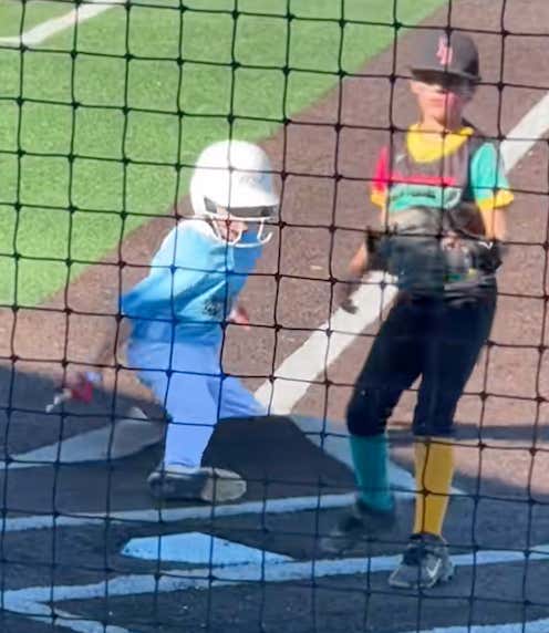 This Youth Baseball Grounds Crew Has To Get Their Shit Together After Having Part Of The Field Roll Up On A Kid's Ankle