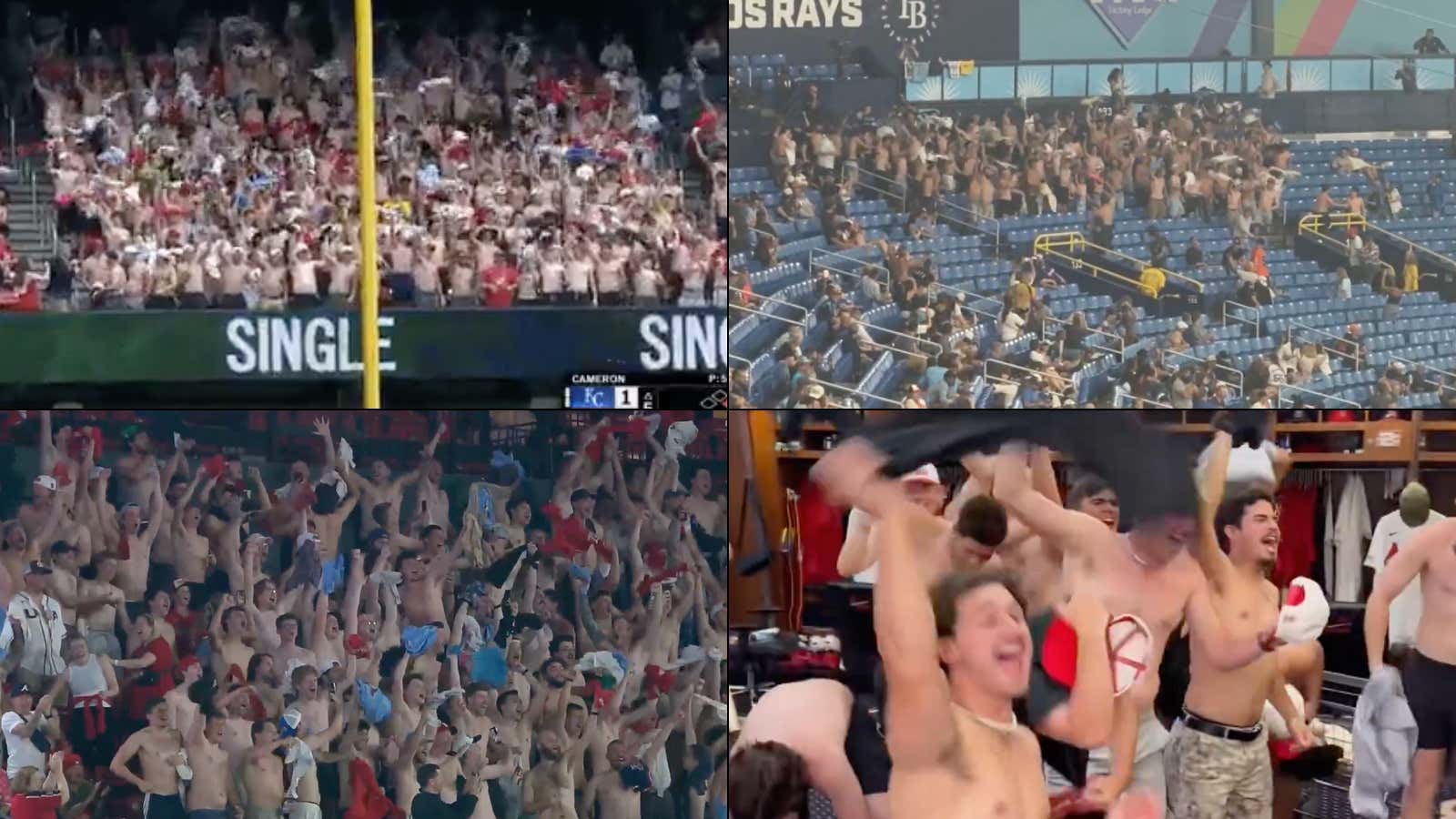 Fans Going "Tarps Off" Is The Newest Trending Sweeping Through Ballparks Everywhere