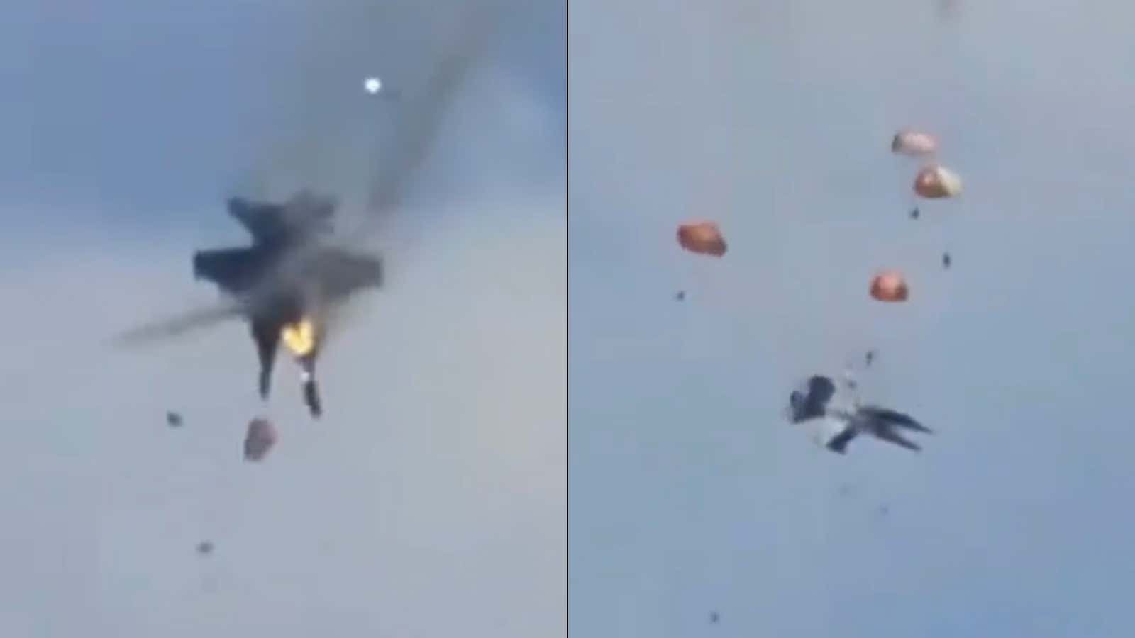 Crazy Video of Two Navy Jets Colliding Mid-Air During Idaho Air Show, All 4 Crew Members Ejected Safely