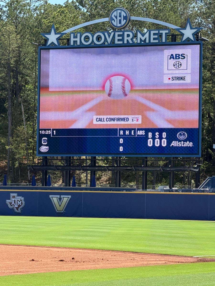 The SEC Is Testing ABS in the Conference Tournament But the Strike Zone Being Used Is Bananas