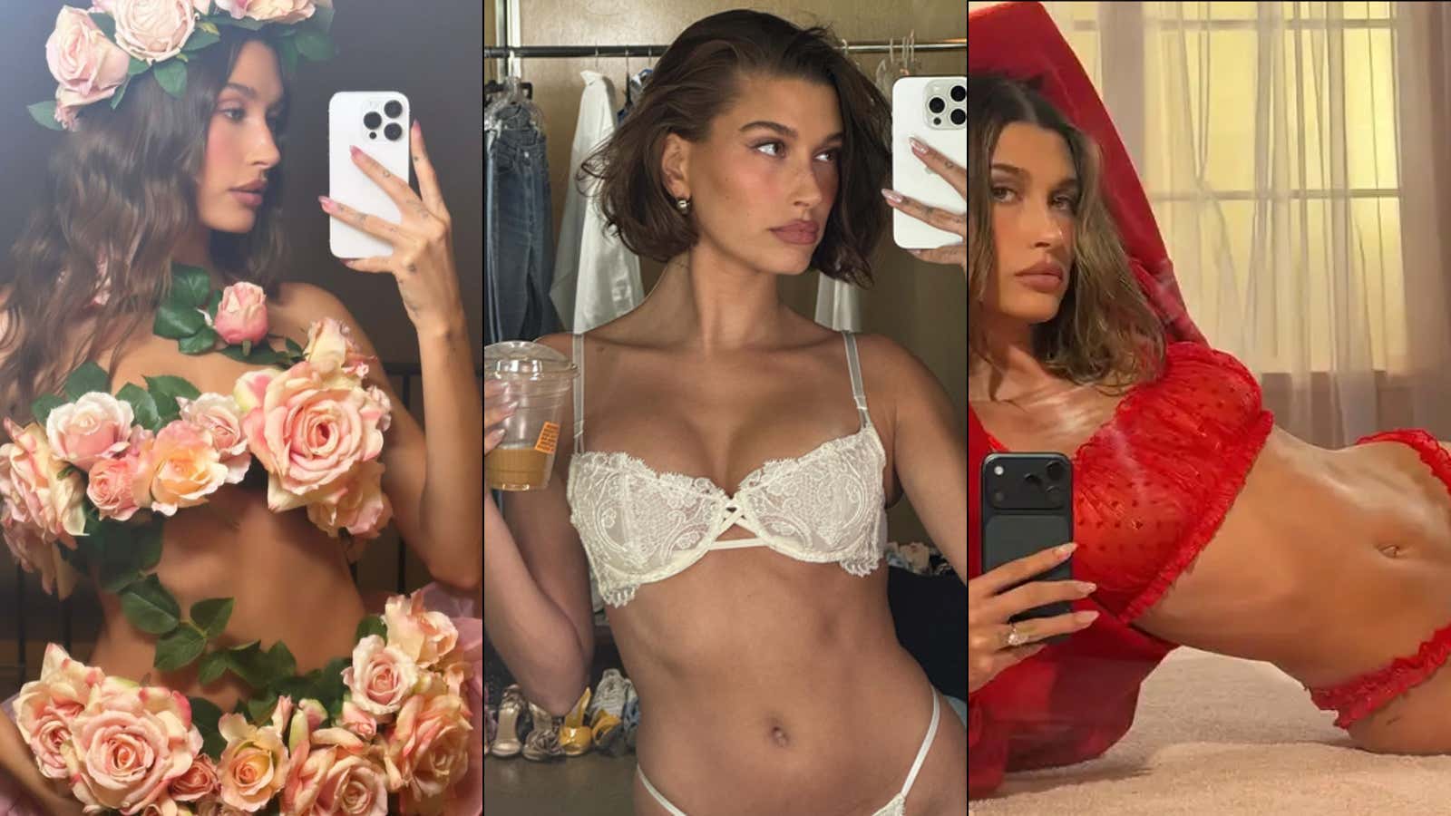 Hailey Bieber Keeps Adding More Bikini Campaigns To Her Resume And It's Brilliant Master Marketing For Her Billion Dollar Skincare Line