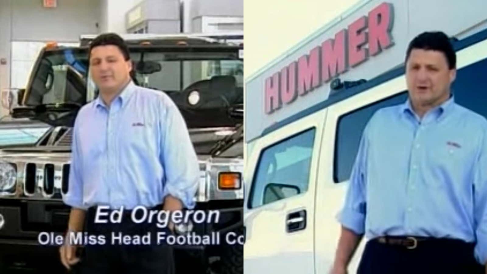 Throwback Thursday – In Honor Of Coach O Returning To The SEC, Here's Coach O In An Old Hummer Commercial