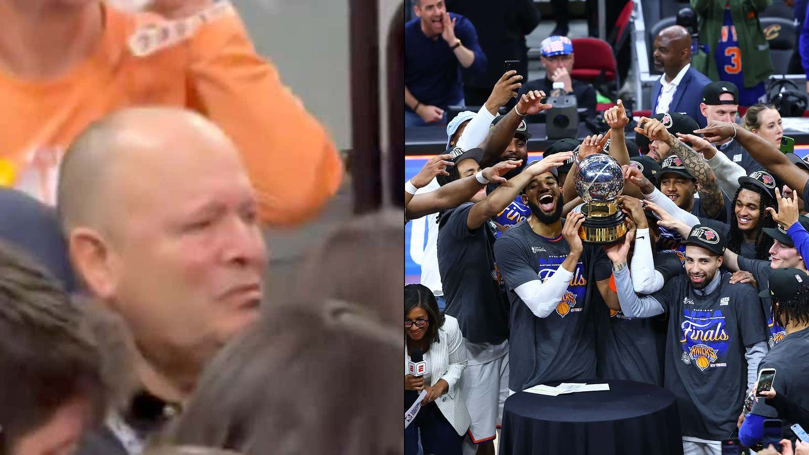 There's Nothing More Beautiful Than Leon Rose Crying His Eyes Out Watching The Knicks Team He Built From Nothing Make The NBA Finals