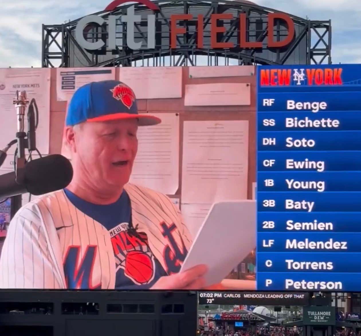 The Mets Are Getting Smacked Again But At Least We Got The Voice Of Patrick Star Doing The Lineup Intros!