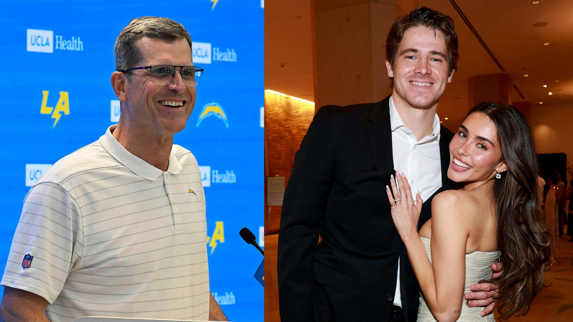 Jim Harbaugh Offered Justin Herbert A Ride To The Airport To Vacation With Madison Beer