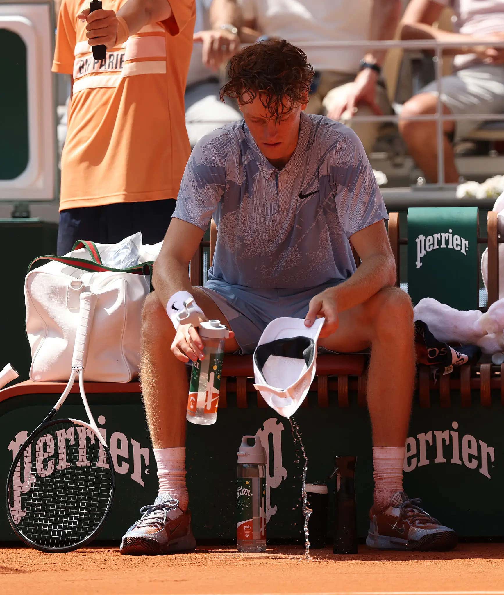 In One Of The Bigger Shocks In Tennis History, World No. 1 And Monster Tournament Favorite Jannik Sinner Gets Bounced From The French Open In The Second Round As His Body Once Again Fully Cramps In The Heat