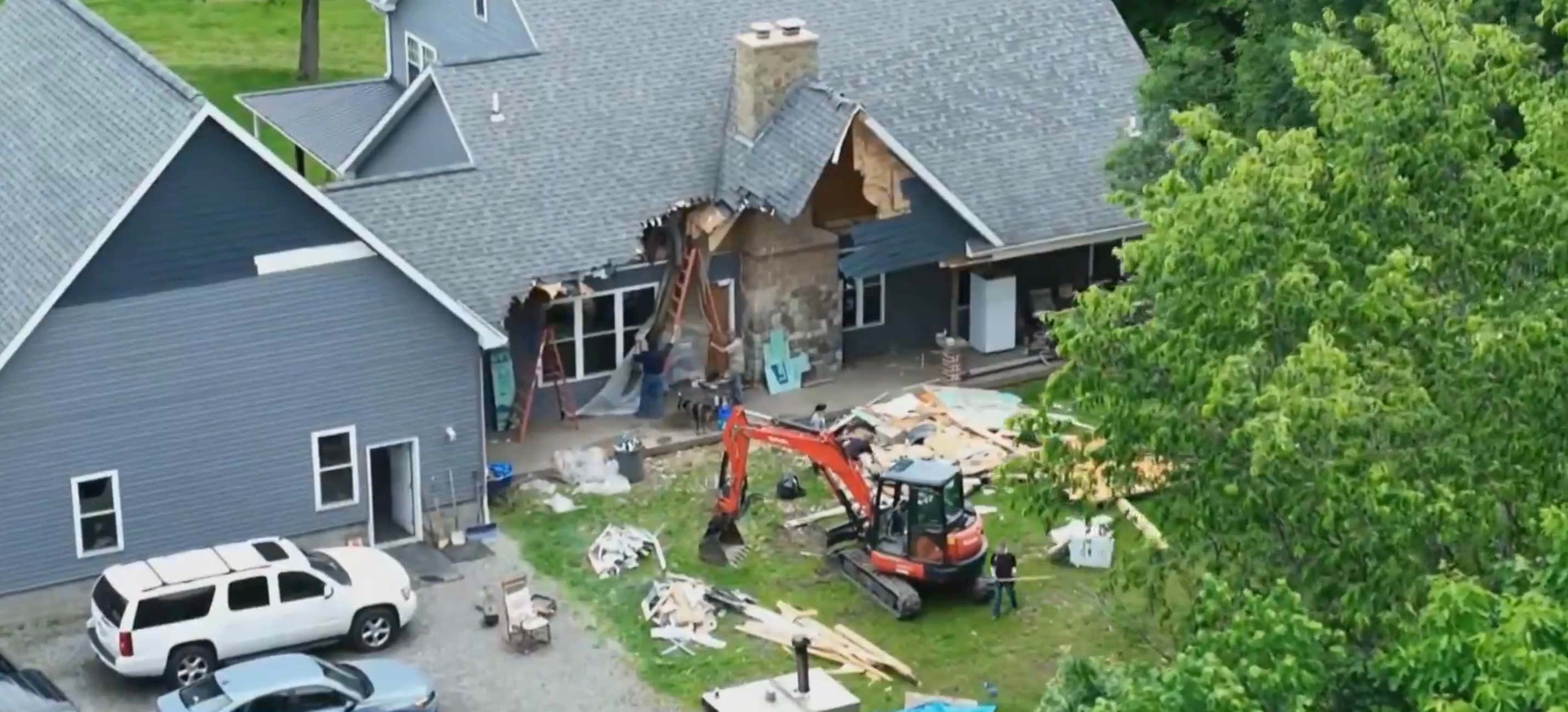 That'll Show Her! – Pennsylvania Man Destroyed His Family Home With an Excavator After Wife Threatened to End Their Marriage