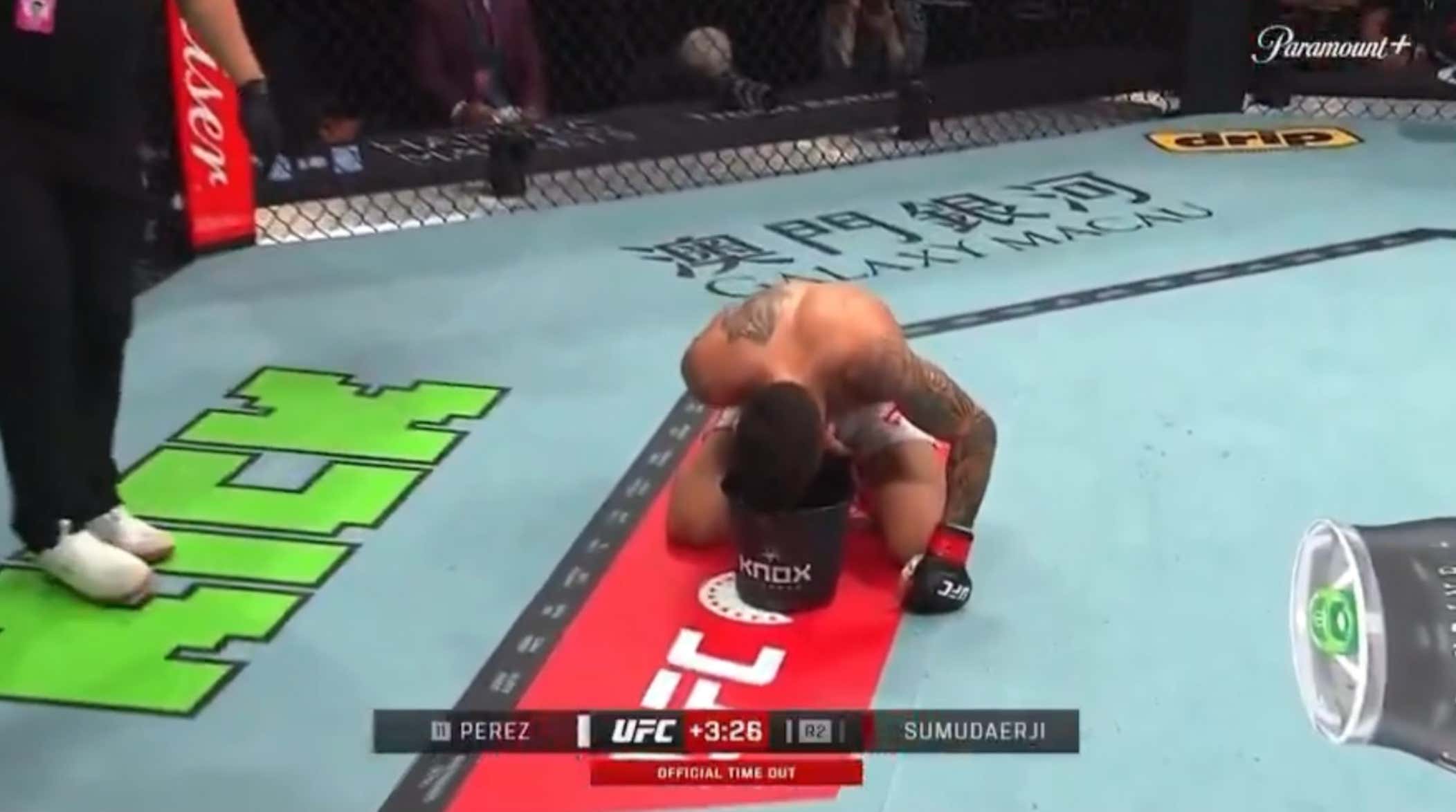 Good Morning! Someone In The UFC Just Puked For 5 Minutes After Getting Kicked In The Nuts