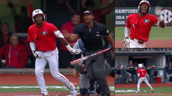 Thank God For These College Baseball Umps Who Ejected Georgia Star Third Baseman Tre Phelps For Celebrating His Massive Home Run Against Liberty