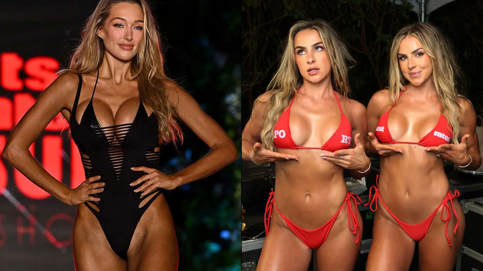 WATCH: Penny Lane & The Cavinders Create A "Twin Sandwich" On The Bikini Runway And Absolutely DOMINATE The Entire SI Swimsuit Issue Show