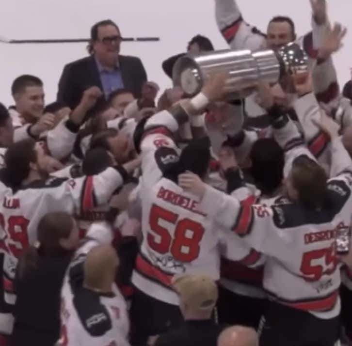 Hockey Team In Quebec Wins Their League Championship, Immediately Get Banned From The League After Destroying The Trophy With WWE Finishing Moves