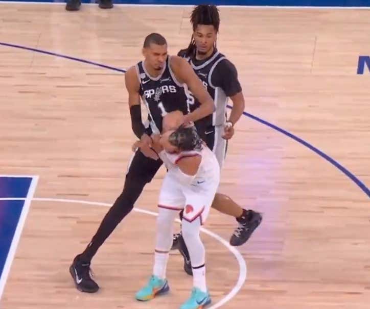 The NBA Actually Came Out And Admitted They Missed The Wemby Foul On Jalen Brunson