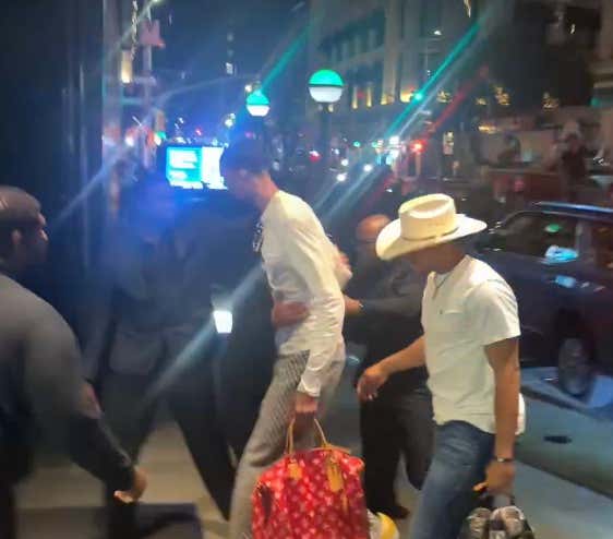 There Better Never Be Another Word Uttered About "Philly Fans And Santa Claus" After New York Fans Threw An Egg At Wemby Walking Into The Team Hotel