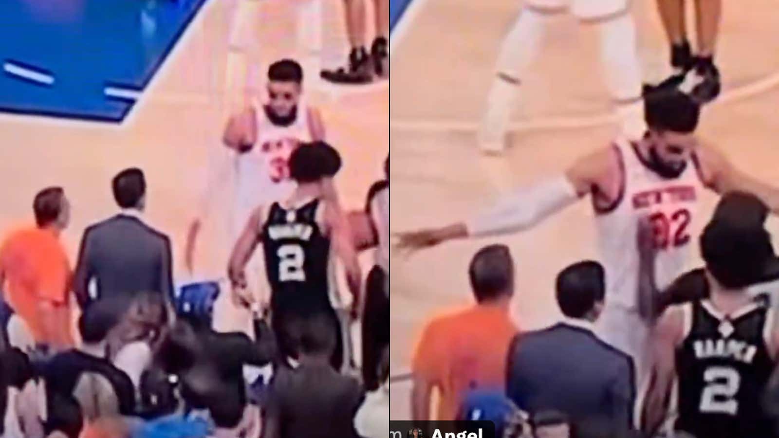 The Smartest Man In Basketball: Video Appears To Show KAT Telling Knicks Fans To Get Closer To Dylan Harper, Give Him Less Space For The Final Inbound