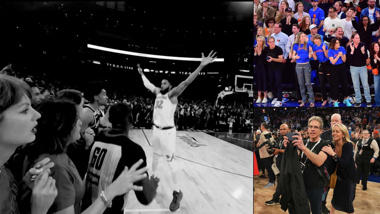 Ben Stiller's Courtside Angle Of KAT's Deflection Looked BEAUTIFUL In Black & White And He's Allegedly Been Filming A Secret Knicks Documentary For HBO During The NBA Finals