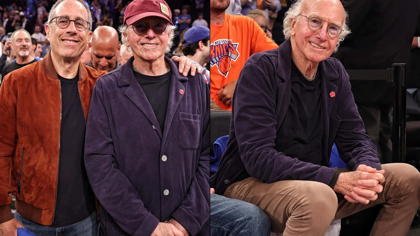 WATCH: Larry David Reacts To The Viral Seinfeld Tweet That Racked Up 9 Million Views After The Knicks Historic Comeback In Game 4